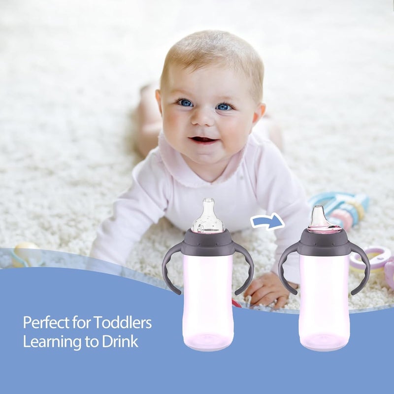 VANEST 4/6 Packs Replacement Silicone Spout Compatible with NUK Learner Cup & Active Cup, Soft Transition Spout for Sippy Cups, Leak-Proof, BPA-Free, Easy to Clean Medium Flow (6 Pack) - Image 3